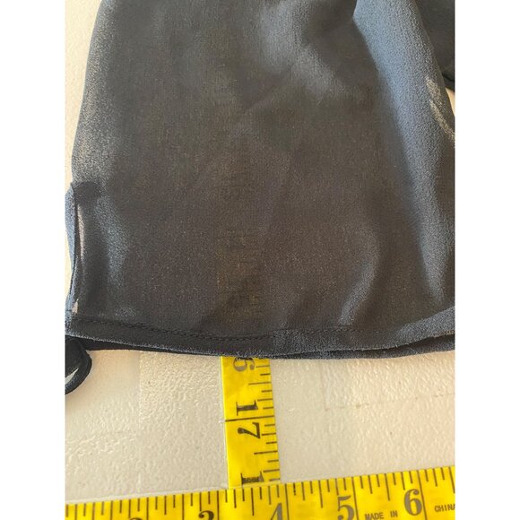 Venezia Black Sheer Lace Trim Dress Scoop Neck Short Sleeve 18W - Picture 10 of 10